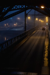 People, foggy and mysterious.