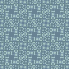 Rounded abstract seamless pattern - accent for any surfaces.