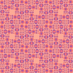 Rounded abstract seamless pattern - accent for any surfaces.