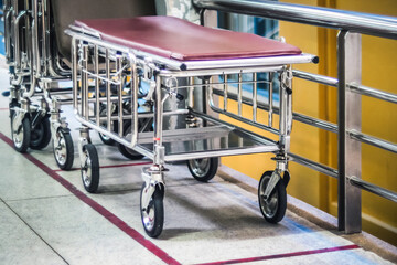 Stretcher bed.  multi functional aluminium ambulance stretcher