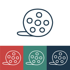 Linear vector icon roll of film