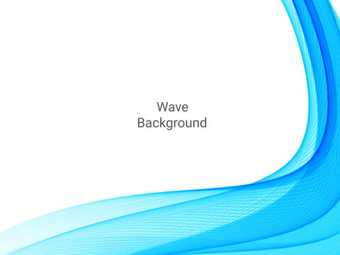 Premium Vector  Blue curve abstract background