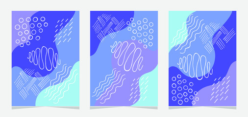 Naklejka premium Blue Cyan Abstract background for poster. Motion vector Illustration. Trendy pink cyan blue color. Can be used for advertising, poster, marketing, presentation, phone, video.