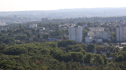 Obraz premium view of the city from above