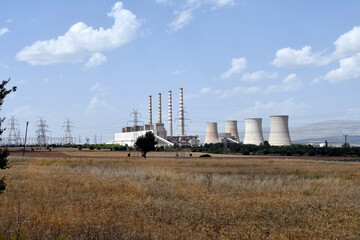 Fototapeta na wymiar Greece, Coal Power Plant