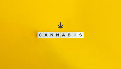 Cannabis banner and icon. Minimal aesthetics.
