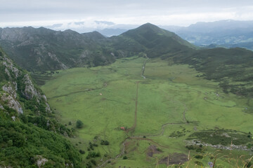 mountain scenery of the picos de europa