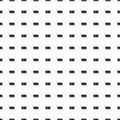 Square seamless background pattern from geometric shapes. The pattern is evenly filled with big black money bundle symbols. Vector illustration on white background