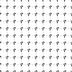 Square seamless background pattern from geometric shapes are different sizes and opacity. The pattern is evenly filled with big black palm trees symbols. Vector illustration on white background