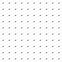 Square seamless background pattern from geometric shapes are different sizes and opacity. The pattern is evenly filled with small black camera symbols. Vector illustration on white background