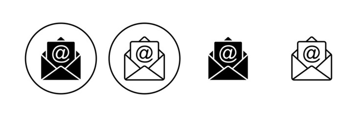 Mail icon set. email icon vector. E-mail icon. Envelope illustration