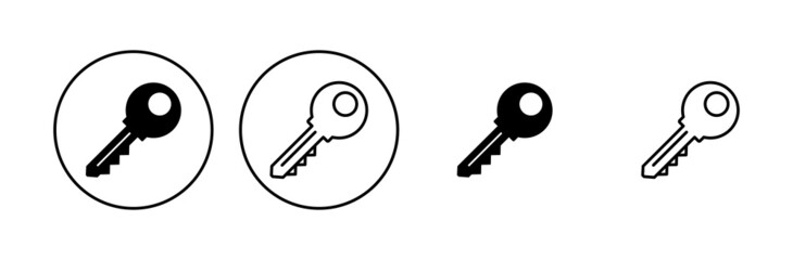Key icon set. Key vector icon. Key symbol