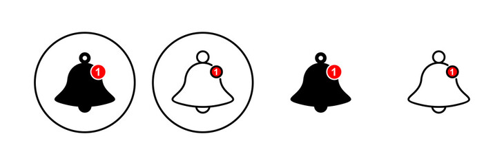 Bell Icon set. Notification icon for your web site design