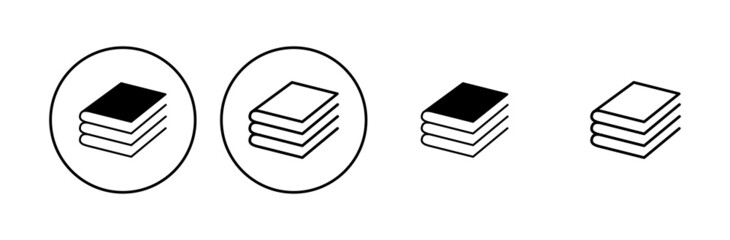 Book icon set. open book icon vector. ebook icon