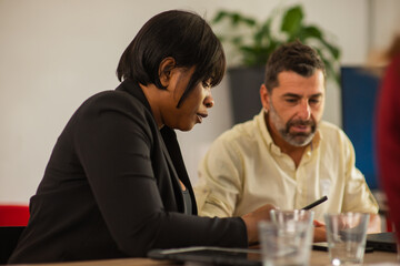 Boss is looking at the plans