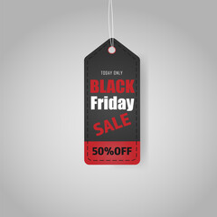 Black Friday coupon, label, discount, sale.