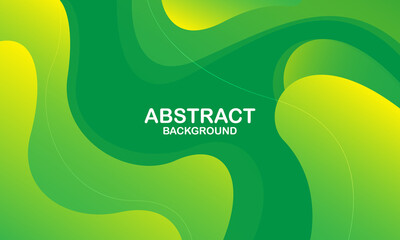 Abstract green and yellow background. Vector illustration