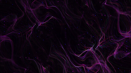 Dark Charming Background with Graceful Lines