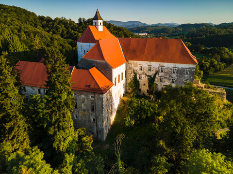 Medieval Borl Castle in Slovenia. Gestapo Prison During the World War Two