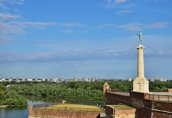 Blick aus Festung Kalemegdan in Belgrad, Serbien