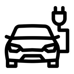 Car Line Icon Vector