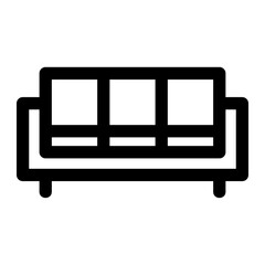 Chairs Line Icon Vector