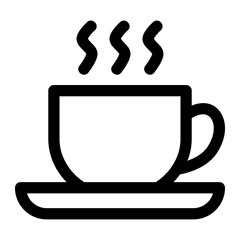 Cup Line Icon Vector