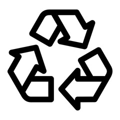 Recycle Line Icon Vector