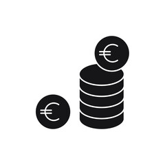 coin icons symbol vector elements for infographic web