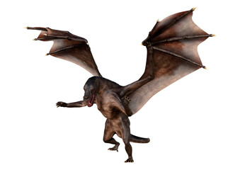 Obraz premium 3D Rendering Fairy Tale Dragon on White