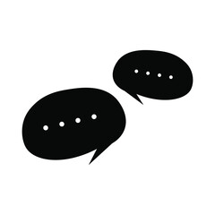 Blank Empty White Speech Bubbles, Talk bubble speech icon, Chat on line symbol template