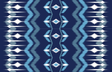 Oriental traditional ikat ethnic textile pattern Design for book cover,background,carpet,wallpaper,clothing,wrapping,Batik,fabric,Vector illustration embroidery style.