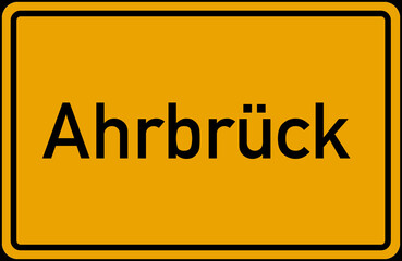 Village Sign Of Ahrbrück