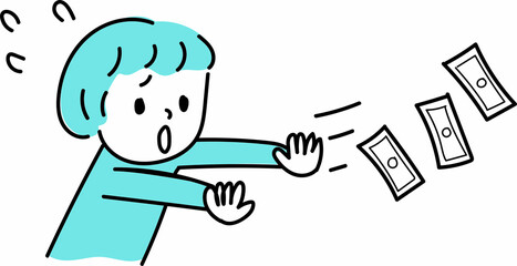 支援金を受け取れず悲しむ女性