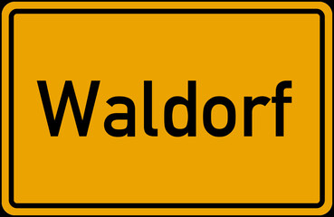 Village Sign Of Waldorf
