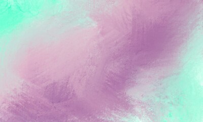 Fototapeta na wymiar Green, violet and pink watercolor art paint abstract background. Beautiful colours and brush painting.