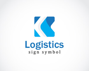 logistics logo creative business sign symbol arrow k logo sign symbol abstract