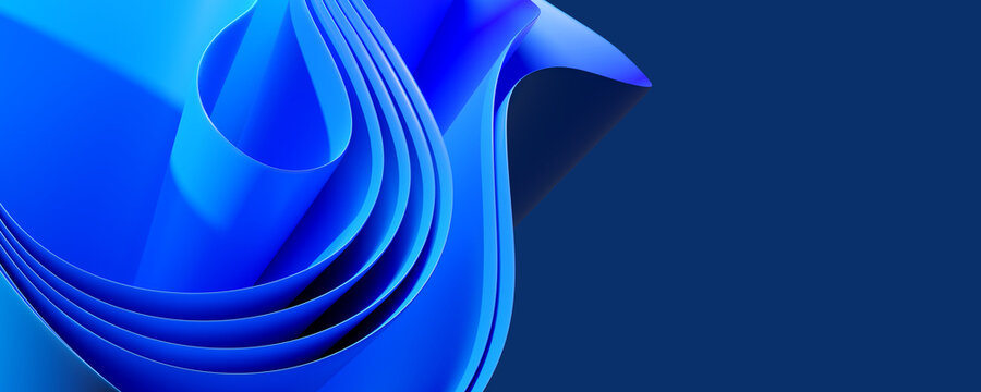 curvy structure in blue