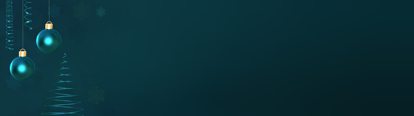 long panorama beautiful colored texture, decoration, festive christmas background for design, postcards, 3d illustration, 3d rendering, concept of the new year