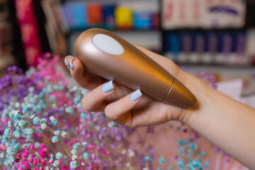 Contactless Clitoral Stimulator Satisfyer Vibrator and masturbation. vacuum