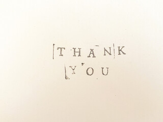 Photograph of letters stamped in black ink, rustic image, sepia, traditional typewriter typography. Ideal for creating posts for your social networks and blog.