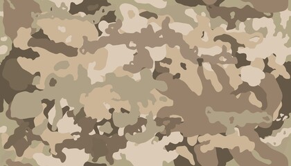Seamless camouflage - desert camo - obrazy, fototapety, plakaty