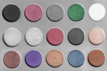 Eyeshadow palette background