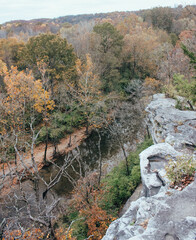 Fall nature on top of bluffs