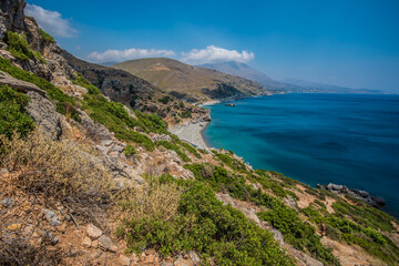 Fototapeta na wymiar Crete coast landscape