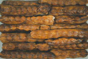 Fresh sweet tamarind is a food preservation of local Thai food