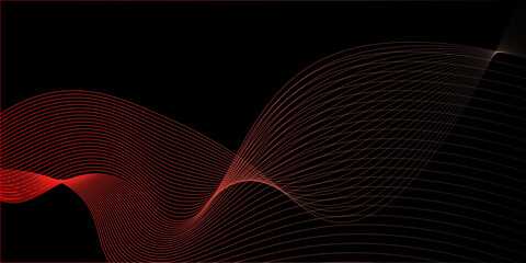 Dark wave background vector design