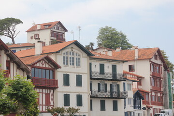 Fototapeta na wymiar Maisons basques, Ciboure, Pays Basque