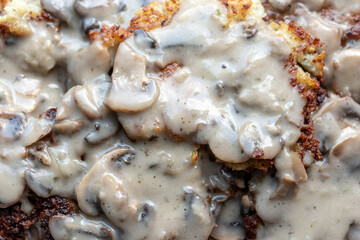 potato cakes in the mushroom sauce