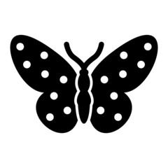 Vector Butterfly Glyph Icon Design